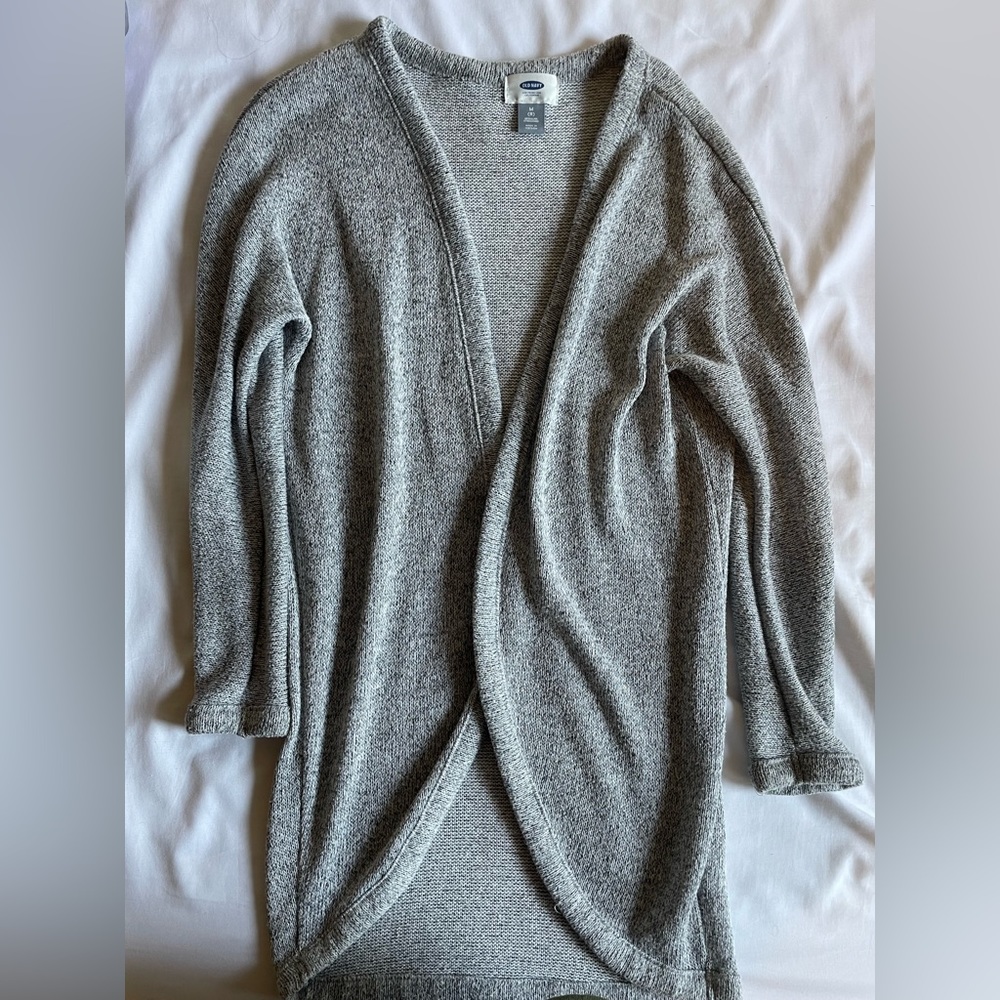 Youth Old Navy grey cardigan